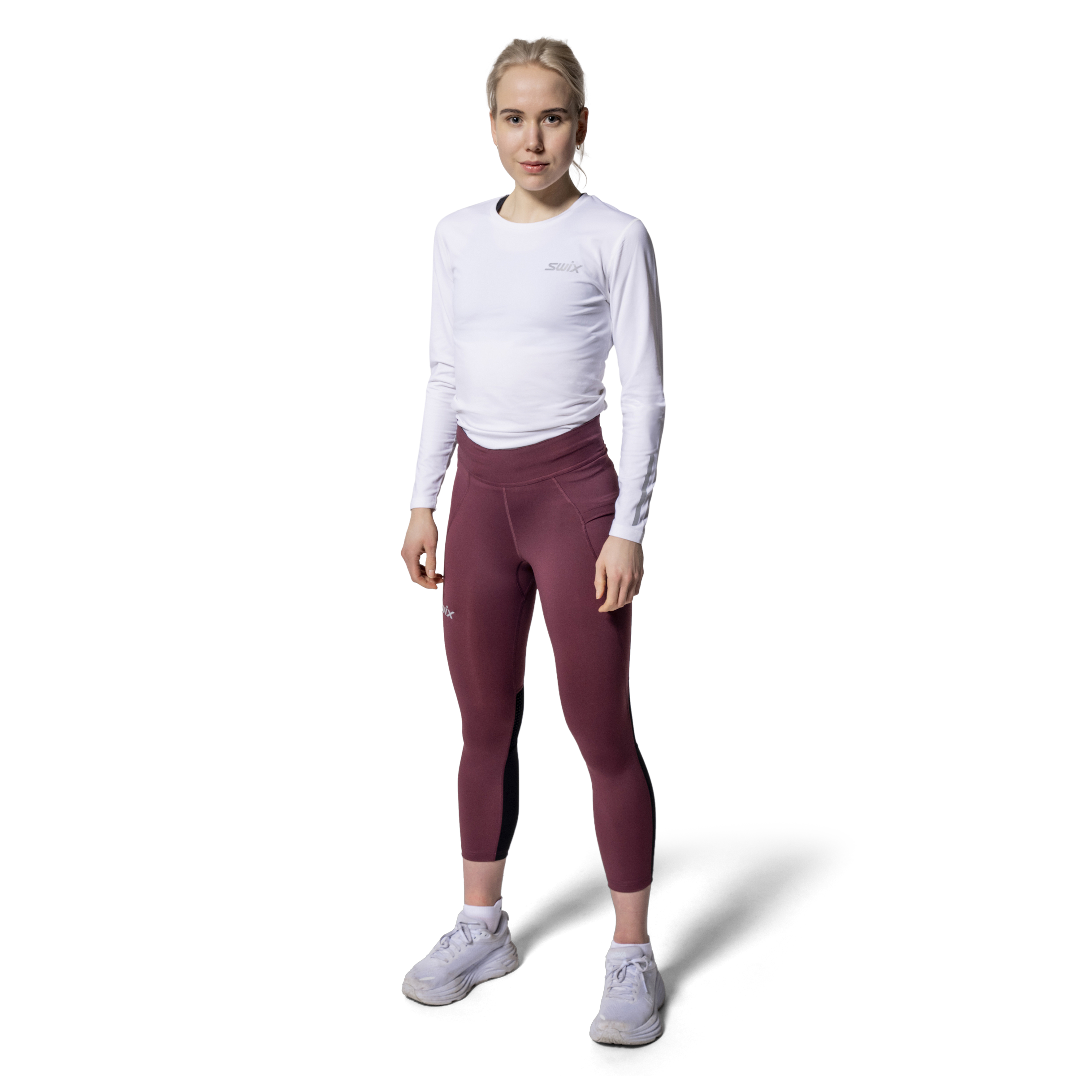 Pace High Waist Cropped Tights W | Swix