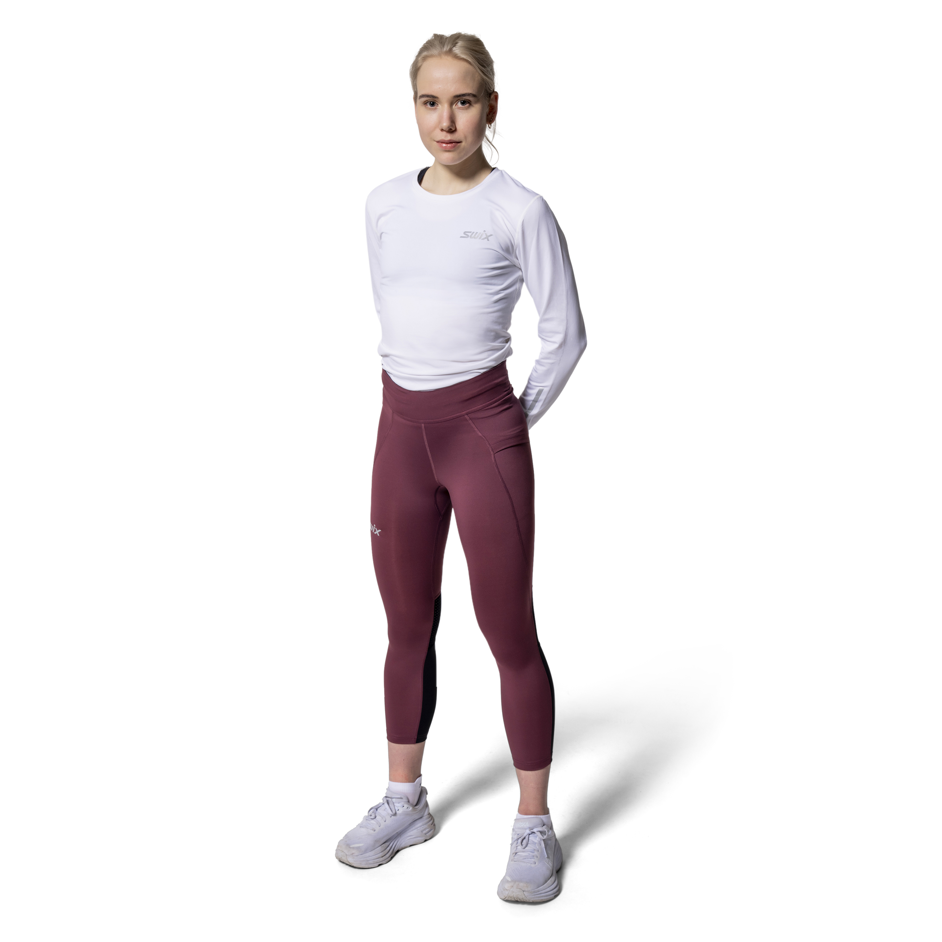 Pace High Waist Cropped Tights W | Swix