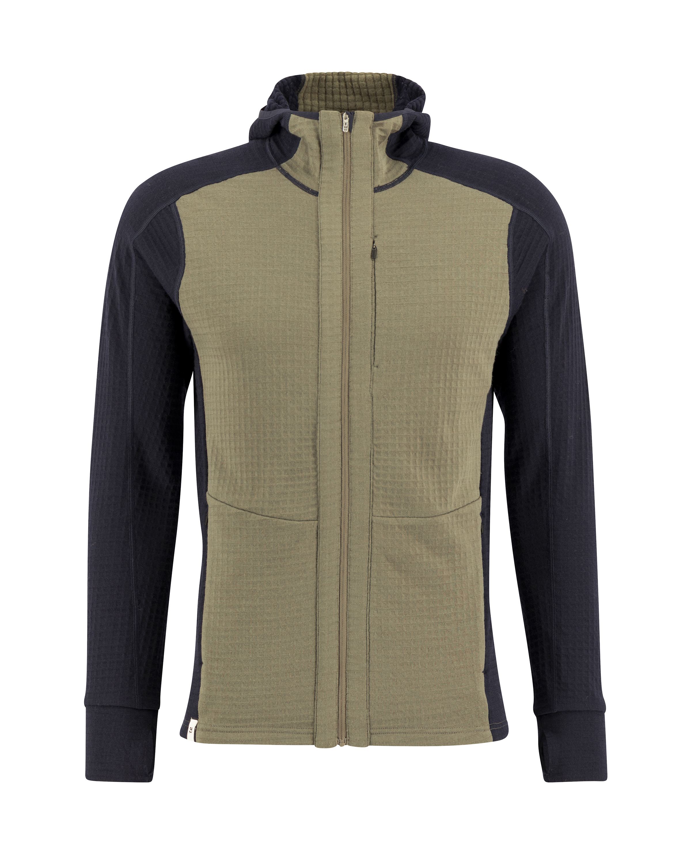 【IONSEOUL】Field Stripe Mesh Warmer Hooded Zip-Up 4JH182 2PLAN
