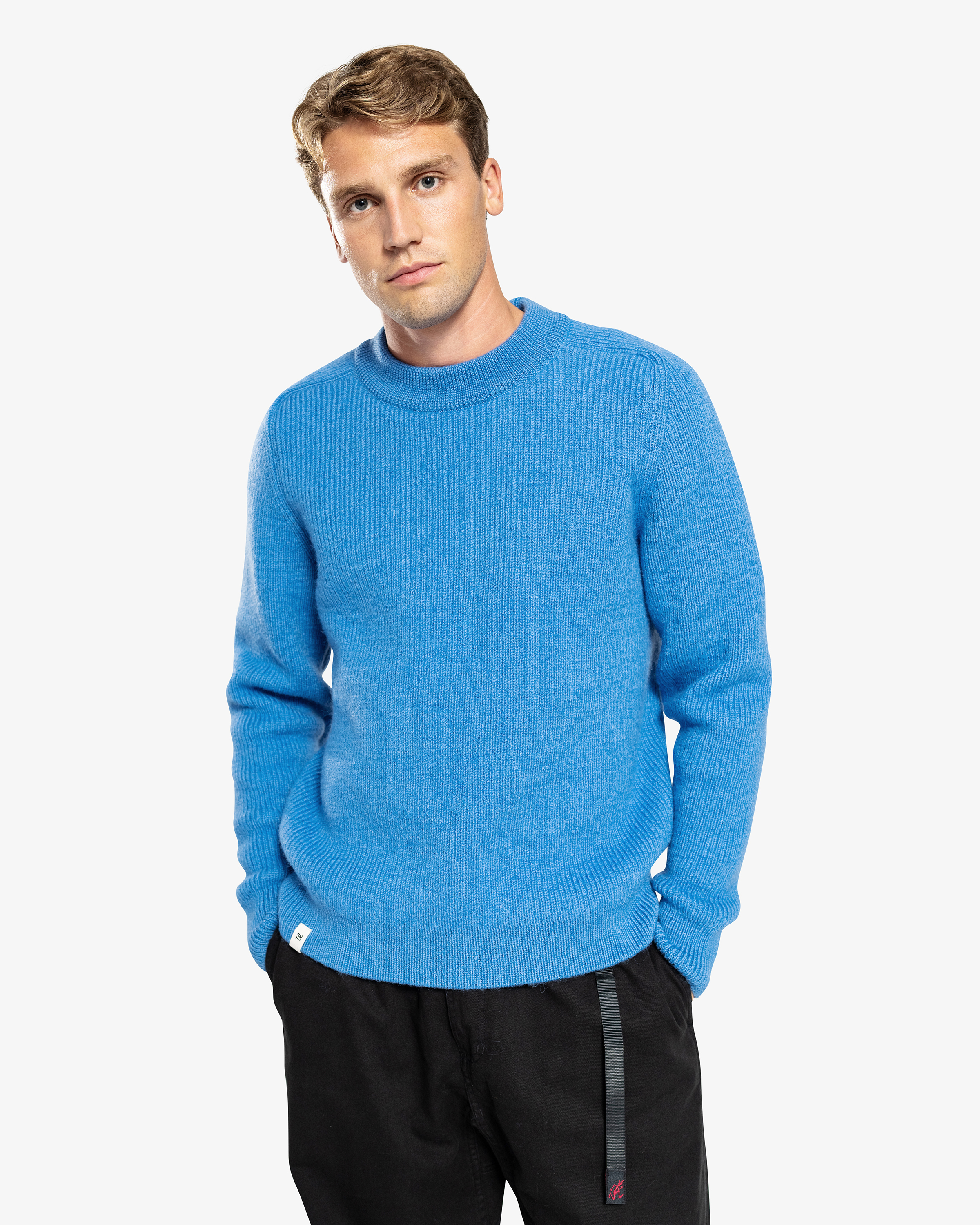 8YARDS Men’s MockNeck 3G Cotton Quarter Zip Mock Neck Sweater - Multi – Paul Fredrick