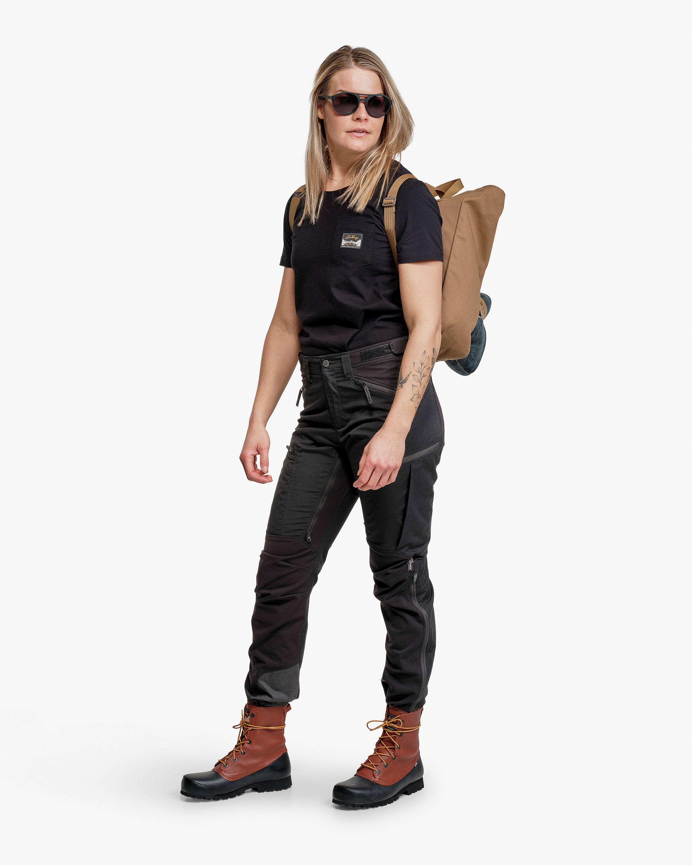 Makke High Waist Curved Pant W | Lundhags