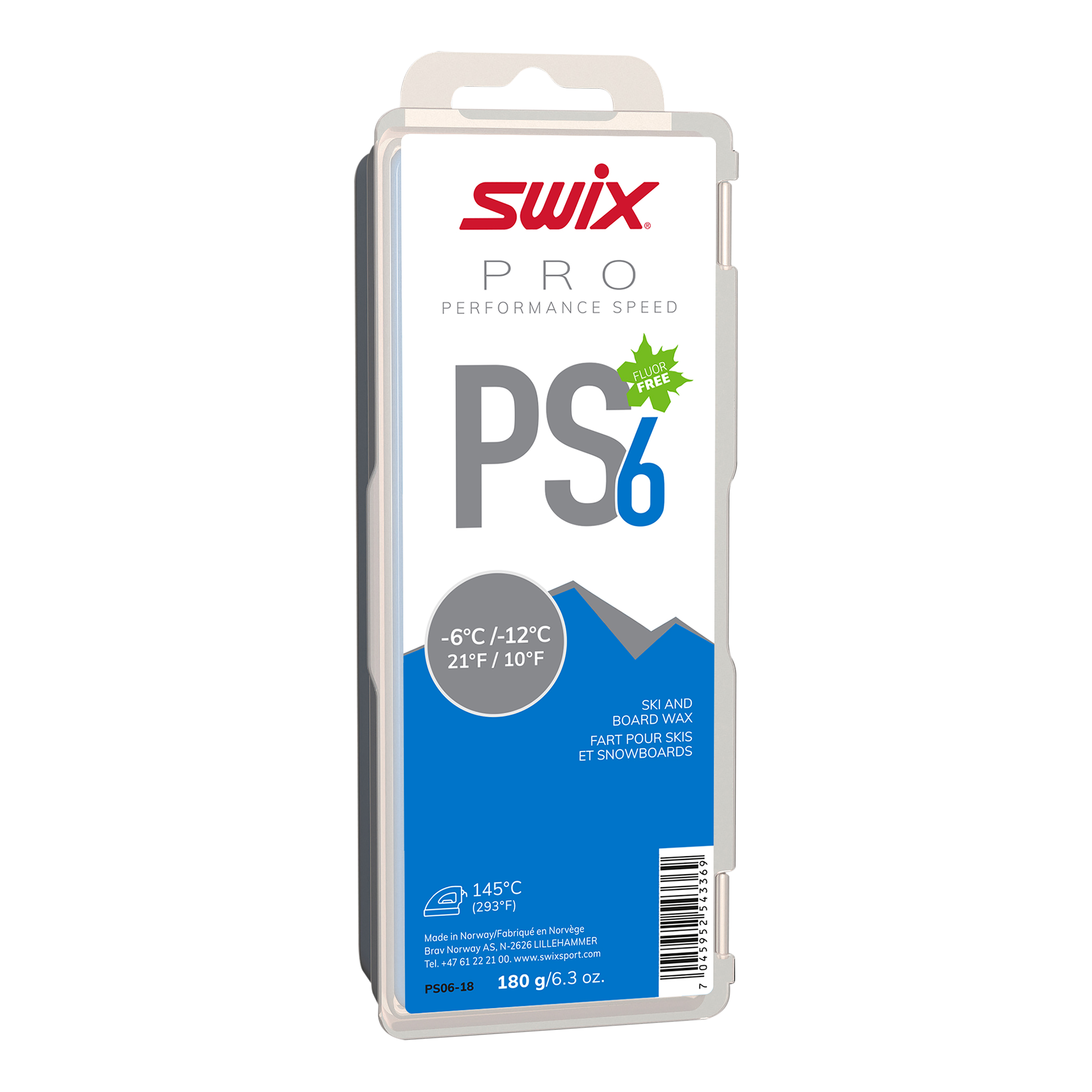 PS6 Blue, -6°C/-12°C, 180g | Swix