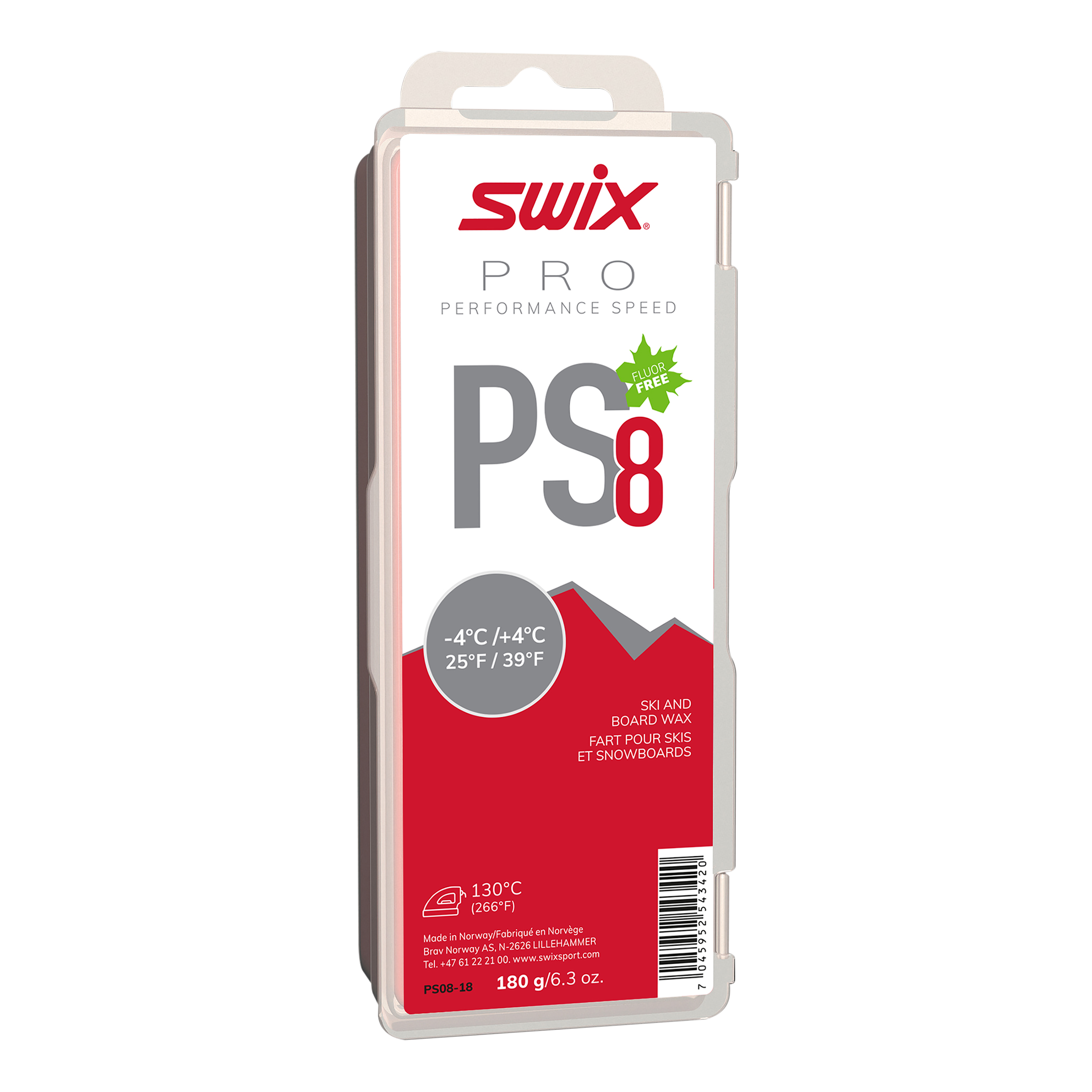 PS8 Red, -4°C/+4°C, 180g | Swix
