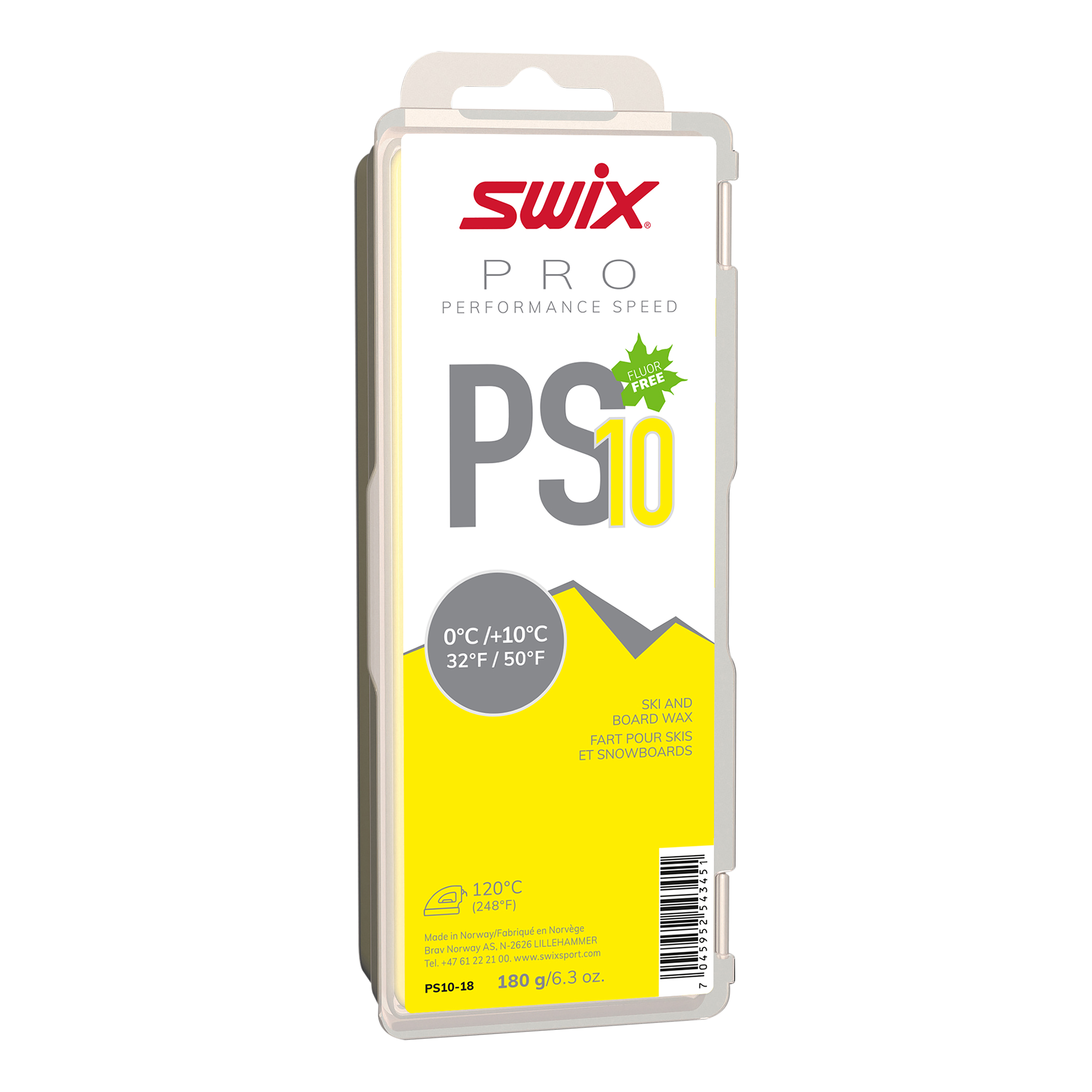 PS10 Yellow, 0°C/+10°C, 180g | Swix