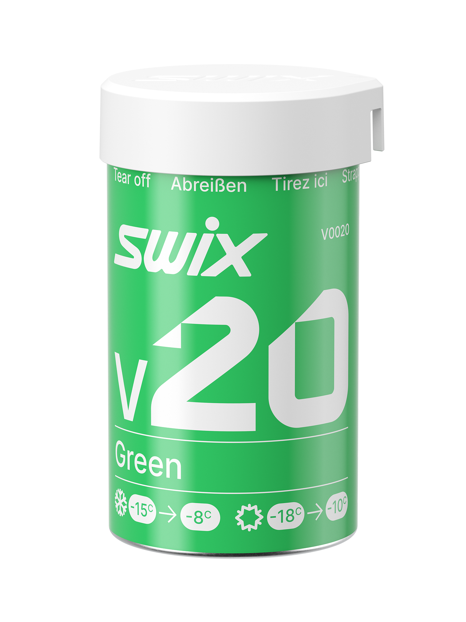 V60 Red/Silver Hardwax 0°C to +3°C, 43g | Swix