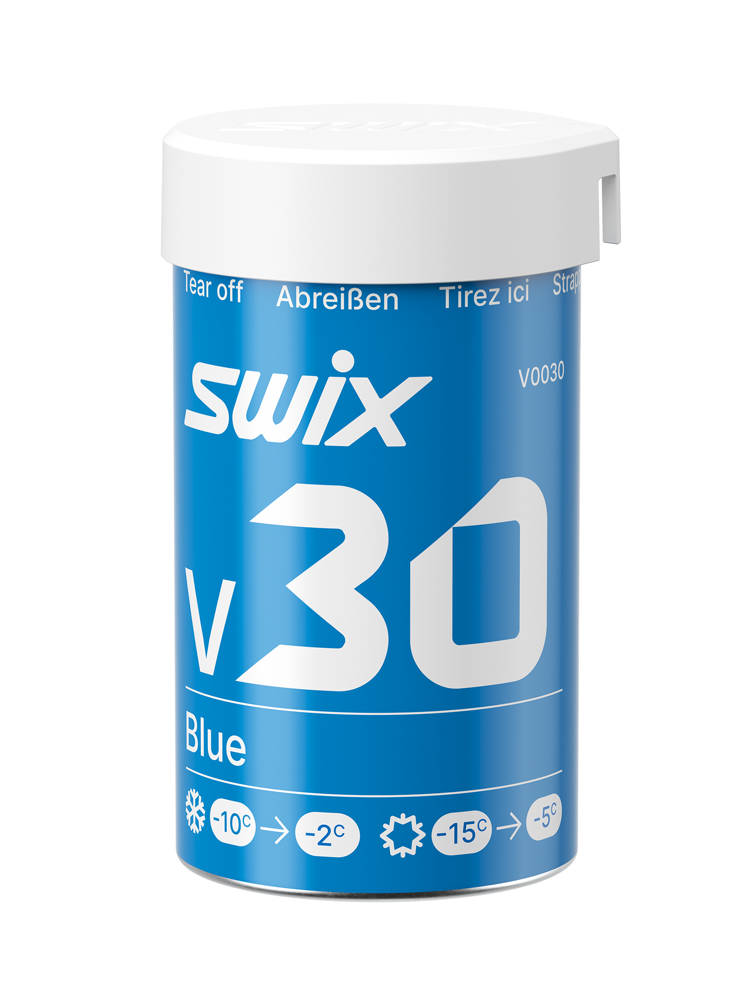 V30 Blue Hardwax -10°C to -2°C, 43g | Swix