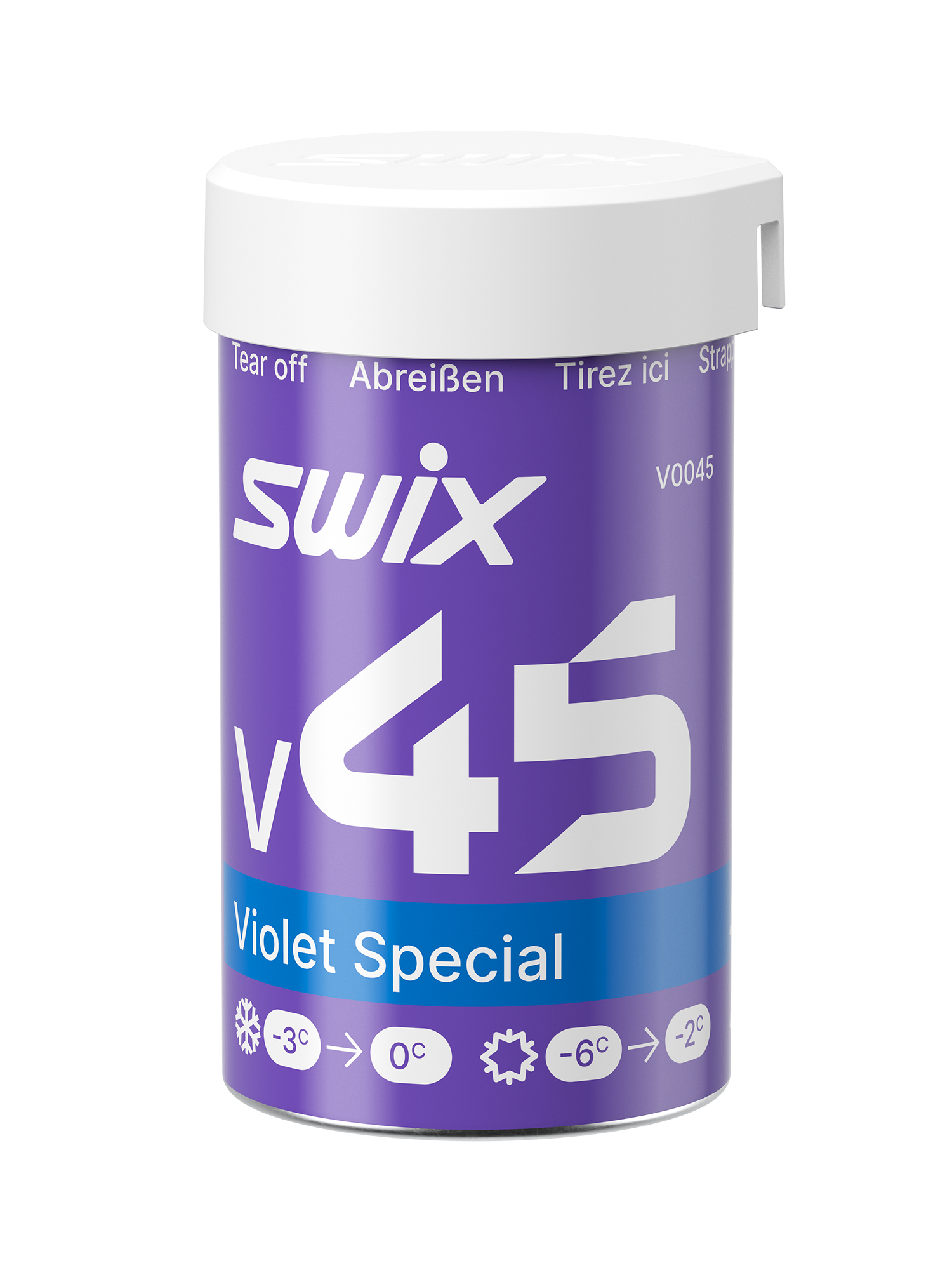 V60 Red/Silver Hardwax 0°C to +3°C, 43g | Swix